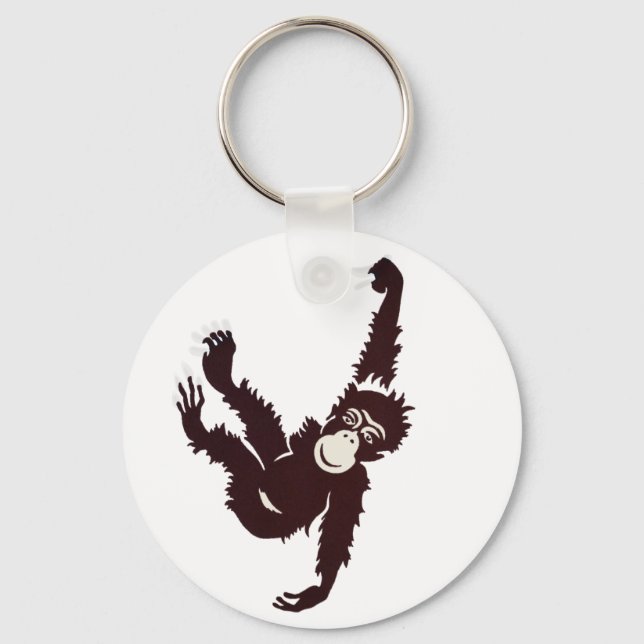 Hanging Monkey Key Ring (Front)