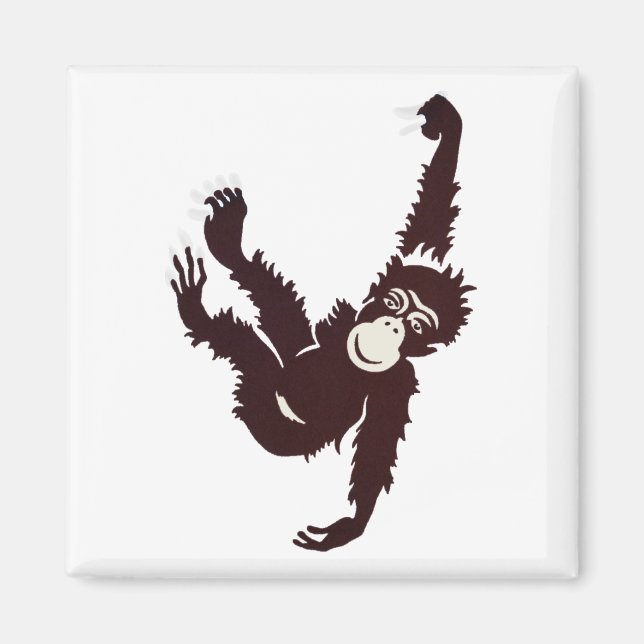 Hanging Monkey Magnet (Front)