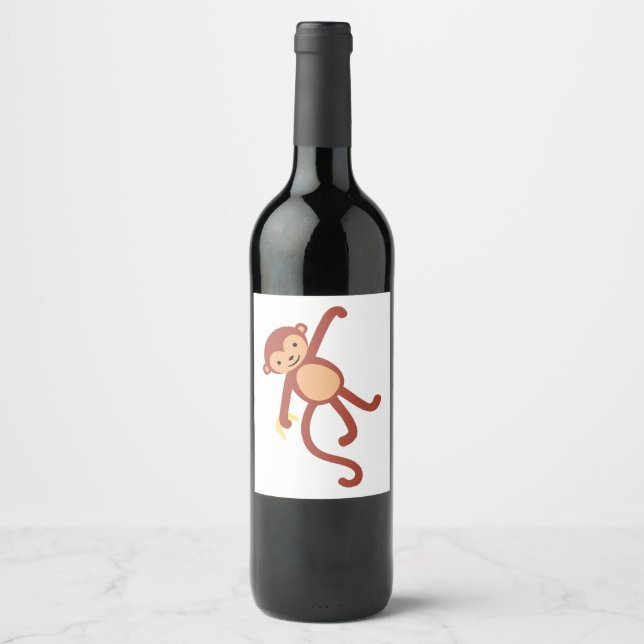 Hanging Monkey Wine Label (Front)