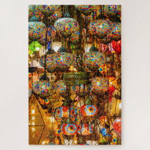 Hanging mosaic lamp jigsaw puzzle
