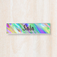 Hanging Name Plate Colourful digital art splashing