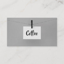 Hanging Note Word Beyond Coffee Punch-Card