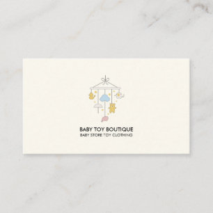Hanging Nursery Mobile Bear Duck Cloud Stars Business Card