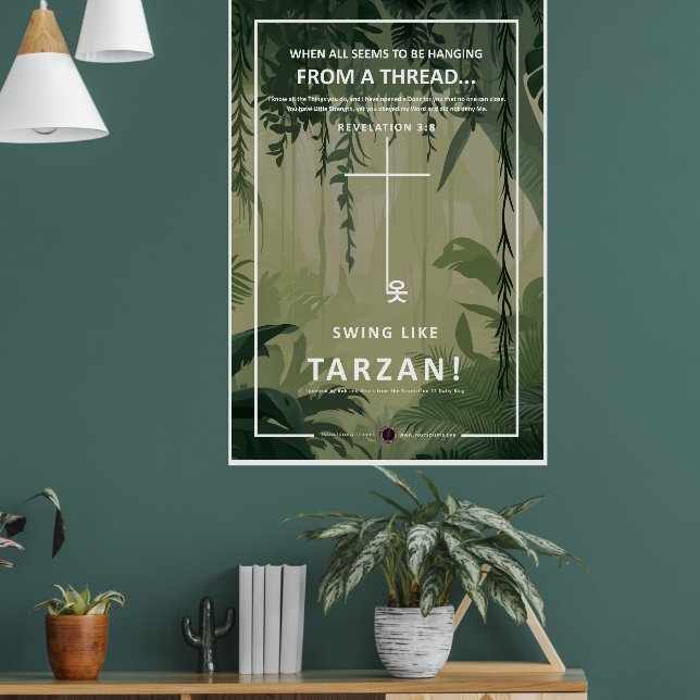 Hanging on a Thread Poster (Living Room 1)