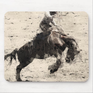 Hanging On - Bronco Busting Champ Mouse Pad