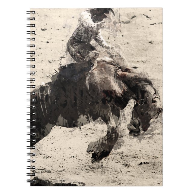 Hanging On - Bronco Busting Champ Notebook (Front)