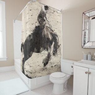Hanging On - Bronco Busting Champ Shower Curtain