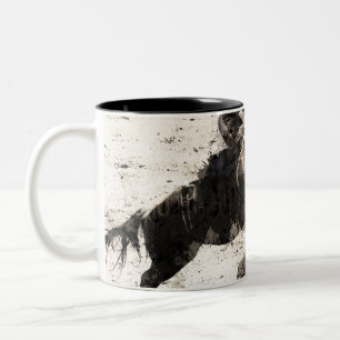 Hanging On - Bronco Busting Champ Two-Tone Coffee Mug