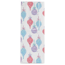 Hanging Ornaments wine bag by Sue Weidlich