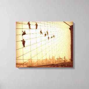 Hanging Out Brooklyn Bridge Cables Wall Art