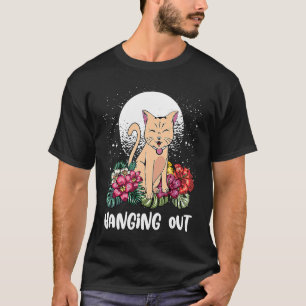 Hanging Out Cat Hobby Kitten Pastime Cat Mum T-Shirt