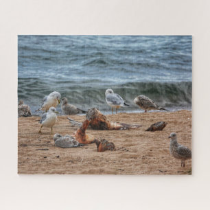 Hanging Out on the Beach Jigsaw Puzzle