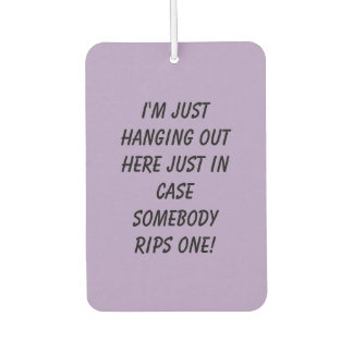 Hanging Out Pale Purple Auto Air Freshener