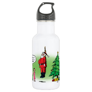Hanging Out Santa Twisted Cartoon 532 Ml Water Bottle