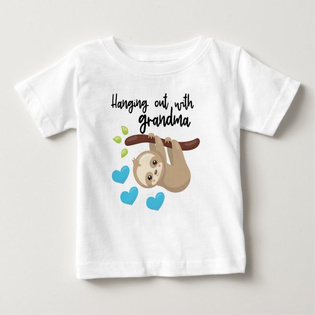 Hanging out with grandma onsie baby T-Shirt (Front)