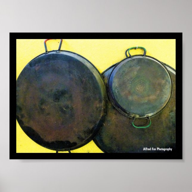 Hanging Paella Dishes Poster (Front)
