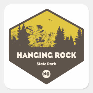 Hanging Rock State Park, North Carolina Square Sticker
