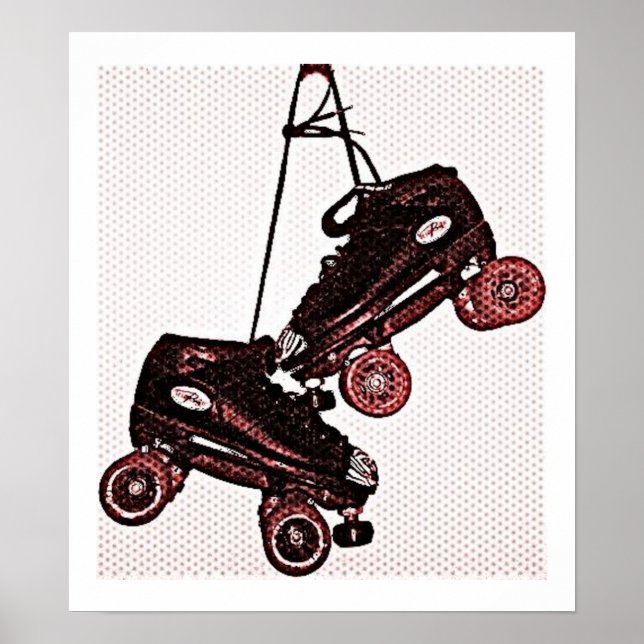 Hanging Skates Pop Art Dubbed Canvas Poster (Front)