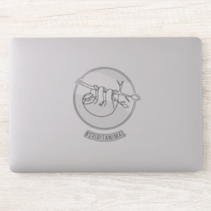 Hanging Sloth Spirit Animal Funny Vinyl Cut Out