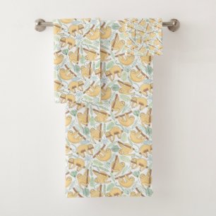 Hanging Sloths Bath Towel Set