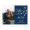 Hanging Snowflakes Photo Save The Date (Navy)