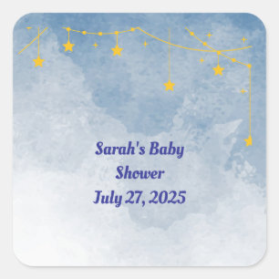 Hanging Stars Sticker for Twin Baby Shower