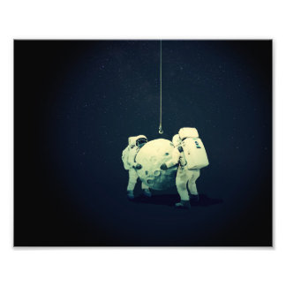 Hanging the moon photo print