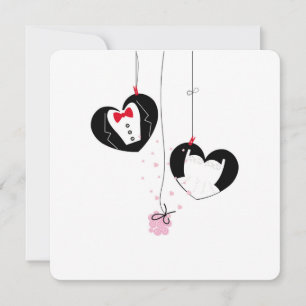 Hanging Wedding Symbols. Bride groom