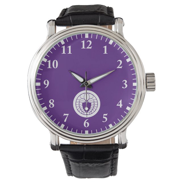 Hanging wisteria in circle watch (Front)
