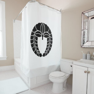 Hanging wisteria shower curtain