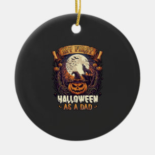 Hanging Witches Halloween Flying Witch Haunted Hou Ceramic Ornament