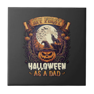 Hanging Witches Halloween Flying Witch Haunted Hou Ceramic Tile