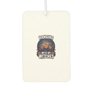Hanging Witches Halloween Pumpkins Haunted Forest  Car Air Freshener