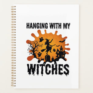Hanging Witches Halloween Witch Broom Haunted Hous Planner