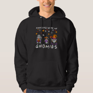 Hanging With Gnomies Gnome Witch Pumpkin Halloween Hoodie