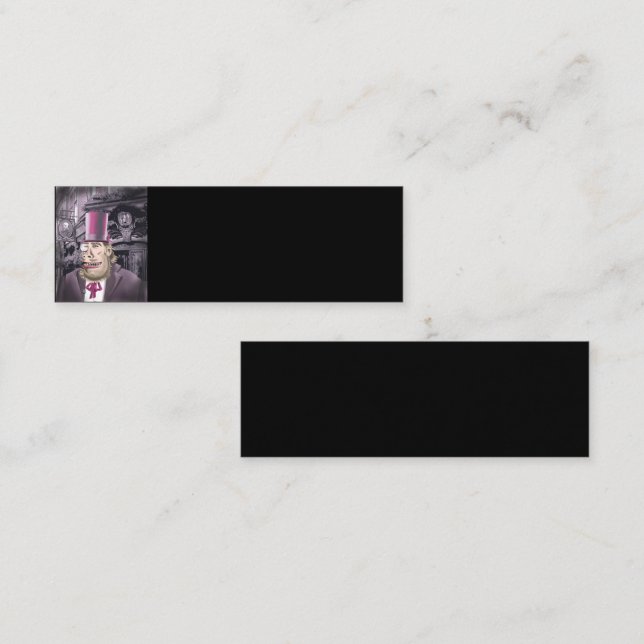 Hanging With Hyde black mini business card  (Front/Back)