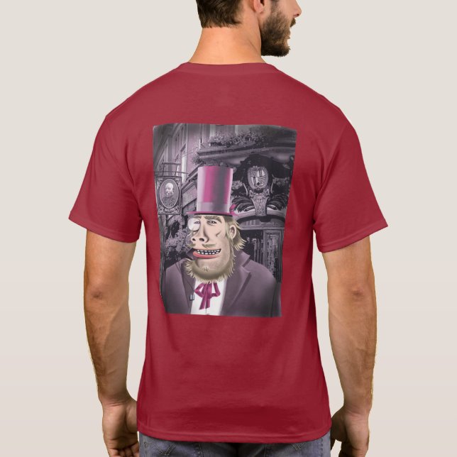 Hanging With Hyde men maroon T-shirt back (Back)