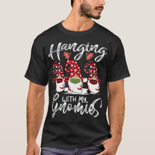 Hanging With My 4th Grade Gnomies Teacher Christma T-Shirt