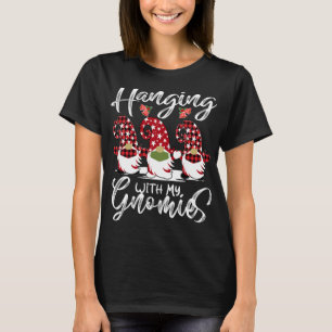 Hanging With My 4th Grade Gnomies Teacher Christma T-Shirt