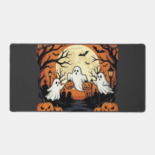 Hanging With My Boo Halloween Ghost Design Desk Mat