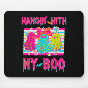 Hanging With My Boos Soky Halloween Disco Ghost Wo Mouse Pad