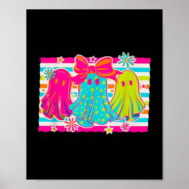 Hanging With My Boos Soky Halloween Disco Ghost Wo Poster (Front)