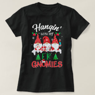 Hanging With My ER Gnomies Nurse Christmas Santa T-Shirt