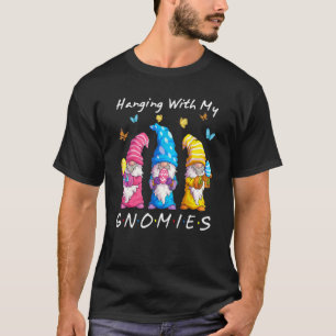 Hanging With My Gnomies Bunny Egg Hunting Gnome Ha T-Shirt