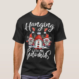 Hanging With My Gnomies Christmas Buffalo Plaid Ga T-Shirt