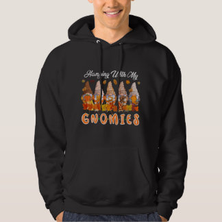 Hanging With My Gnomies Christmas Cute Gnomes Ugly Hoodie