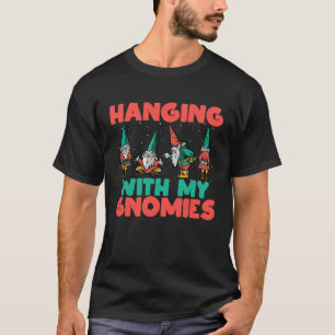Hanging With My Gnomies Christmas Gnomes Squad Mat T-Shirt