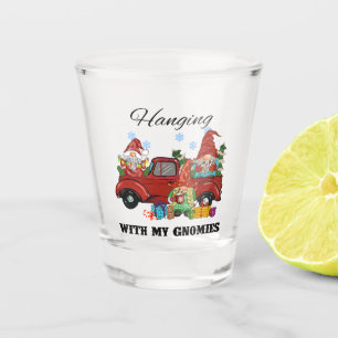 Hanging With My Gnomies – Cute Christmas Shot Glass