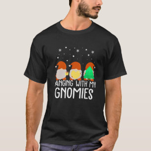 Hanging With My Gnomies Nordic Santa Gnome Christm T-Shirt