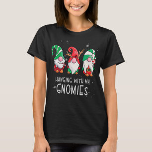 Hanging With My Gnomies Nordic Santa Gnome Christm T-Shirt